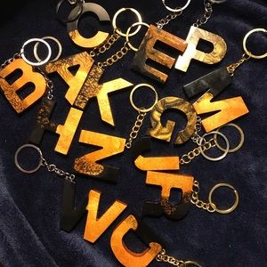 Different keychain letters